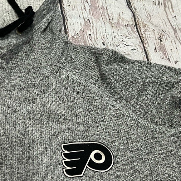 Women's Philadelphia Flyers NHL Gray Hoodie Jumper Pullover Sweatshirt - Picture 3 of 7